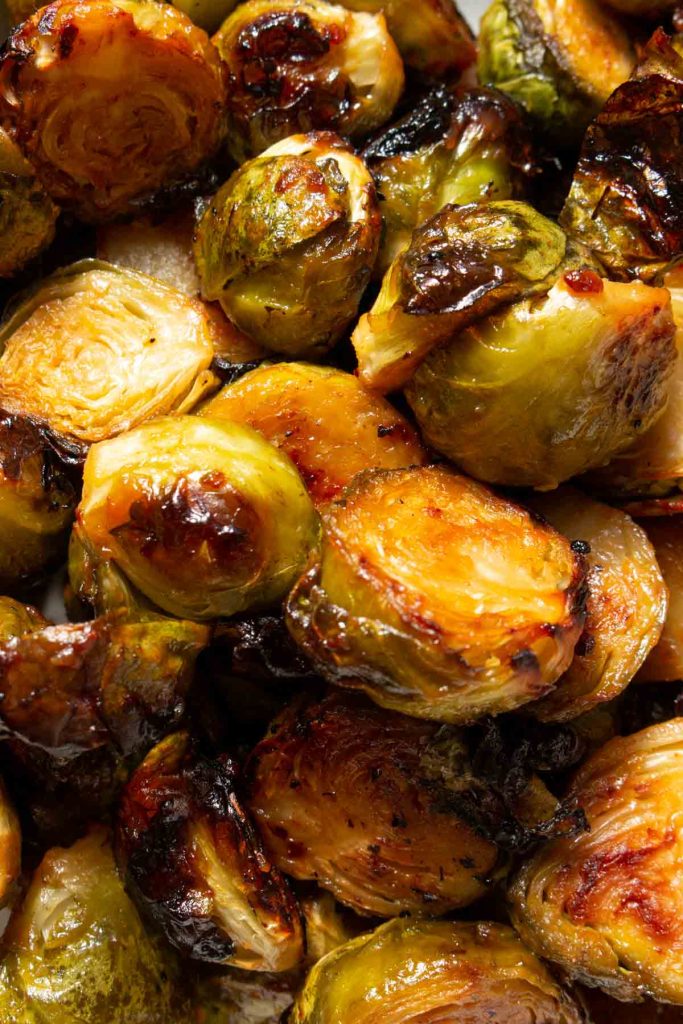 Coles de bruselas caramelizadas